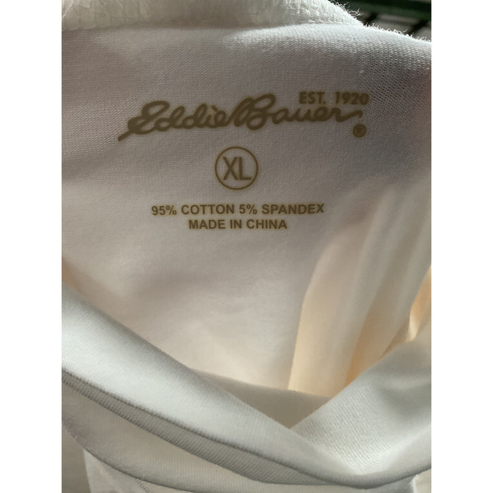 Eddie Bauer Plus Size White Pullover Sweater XL