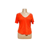 J. Crew Orange XL Cotton Blouse