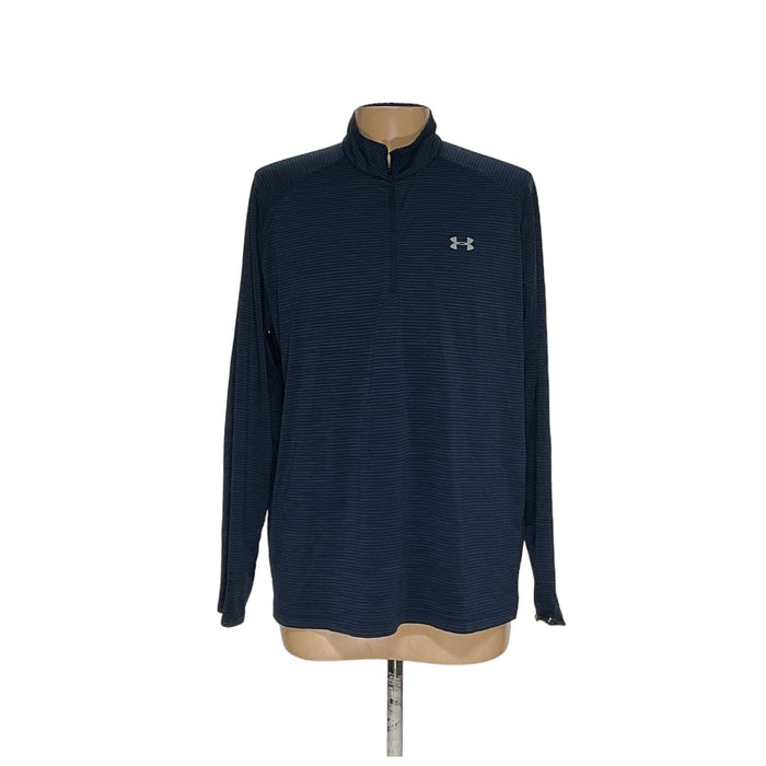 Under Armour Blue Henley Sweatshirt XL Men