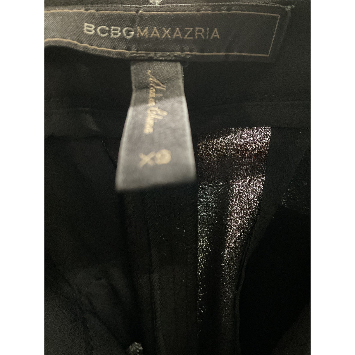 BCBGMAXAZRIA Black XS Women's Ankle Pants