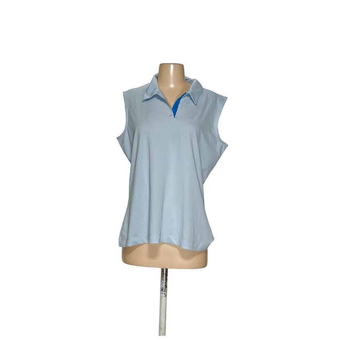 NIKE GOLF Blue Women's Blouse Size L