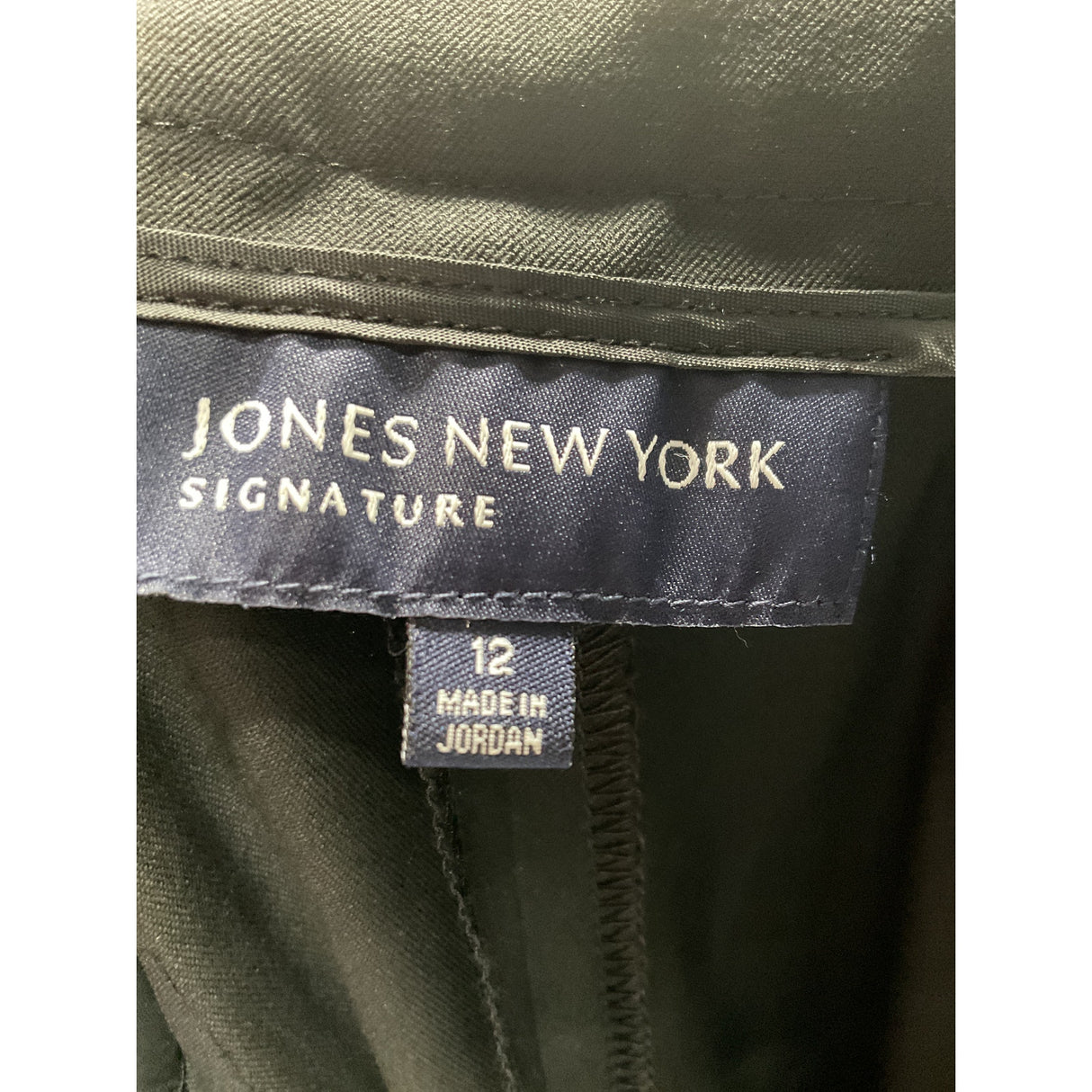 Jones NY Dress Pants Womens 12 Black Poly