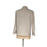 Zara Men's Cream Polyester Basic Jacket