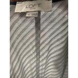 LOFT Multicolor Striped Polyester Blouse, M 20x26