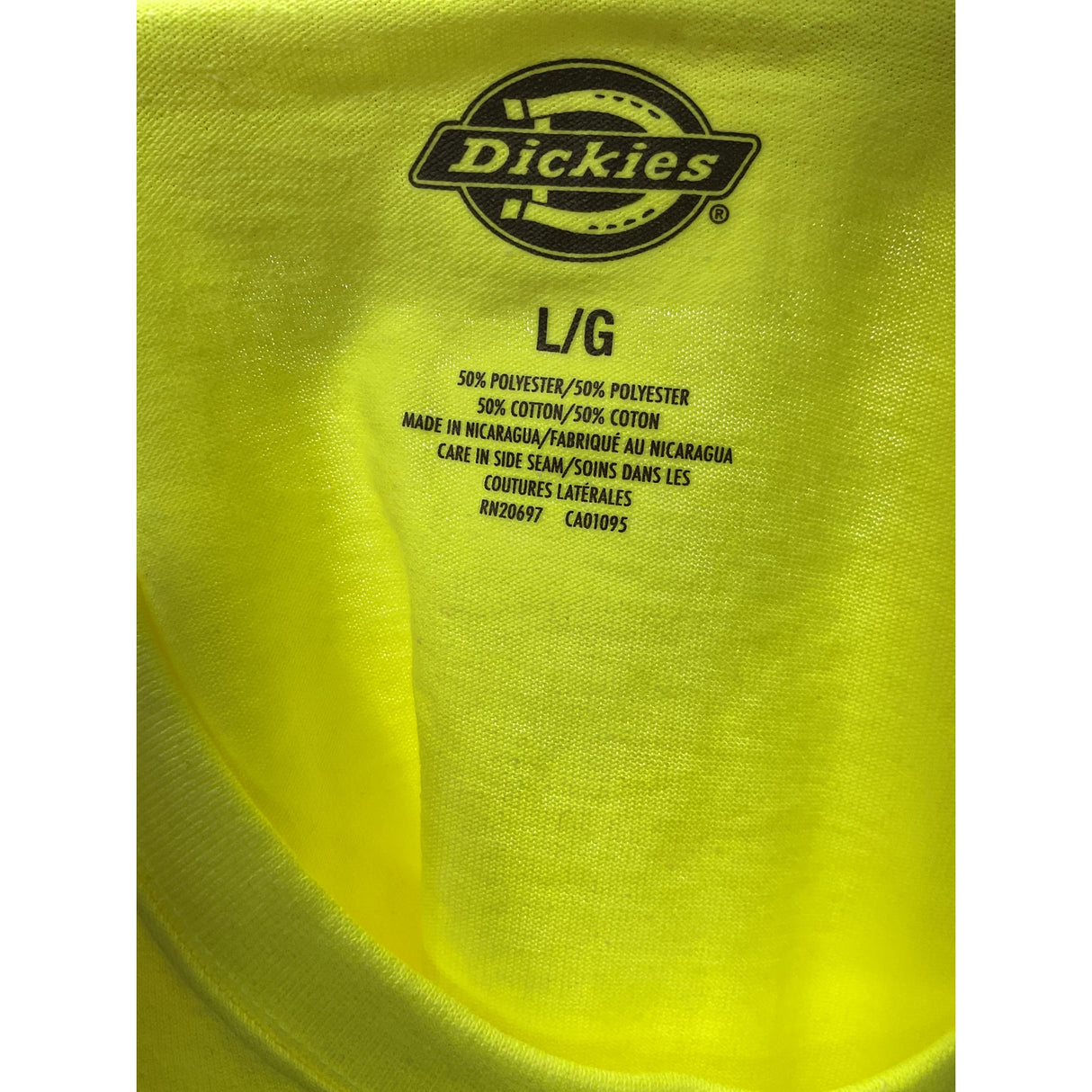 Dickies Green Polyester T-Shirt - Men's Size L