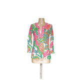 Lilly Pulitzer Multicolor Graphic Print Blouse