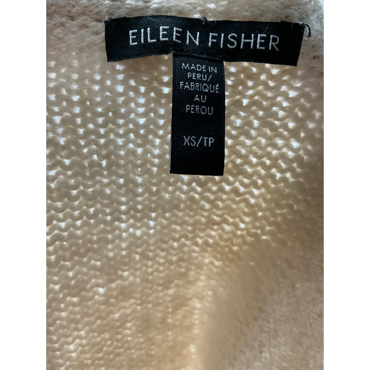 Eileen Fisher Beige Alpaca Sweater