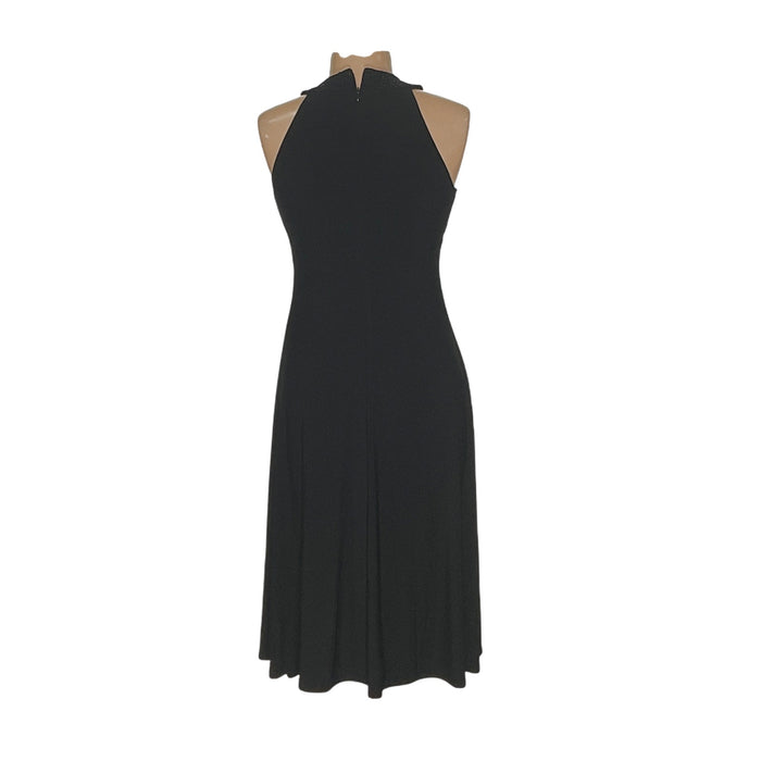 JESSICA HOWARD Black Wrap Midi Dress - Size 12