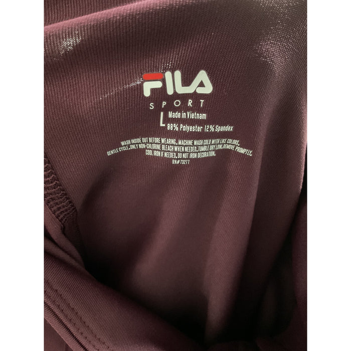 FILA Purple Women's L Full Zip Sweatshirt