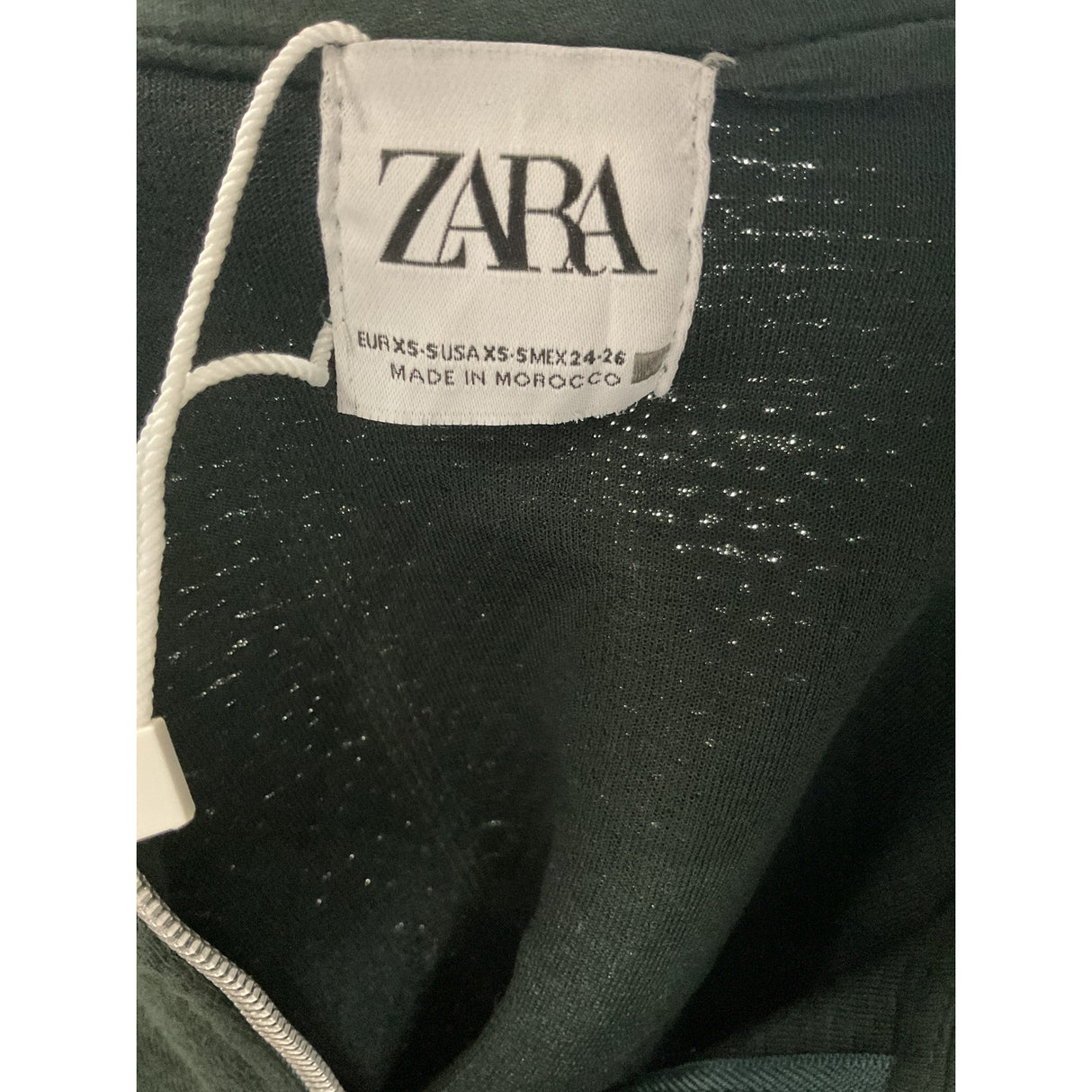 ZARA Green Women's Full Zip Sweater XS