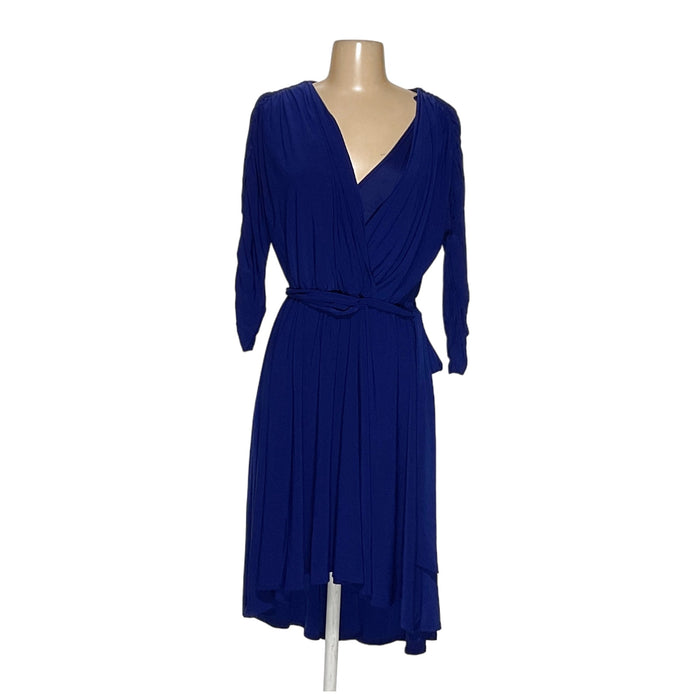 Eliza J Blue Wrap Dress - Size 10