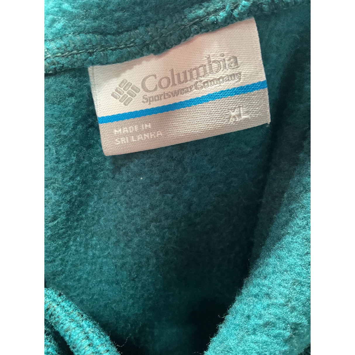 Columbia Women's Green Henley Sweater