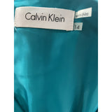 Calvin Klein Green A-Line Midi Dress