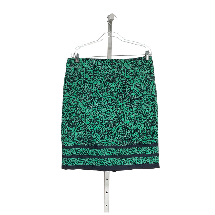 Ann Taylor Green A-line Skirt Size 12