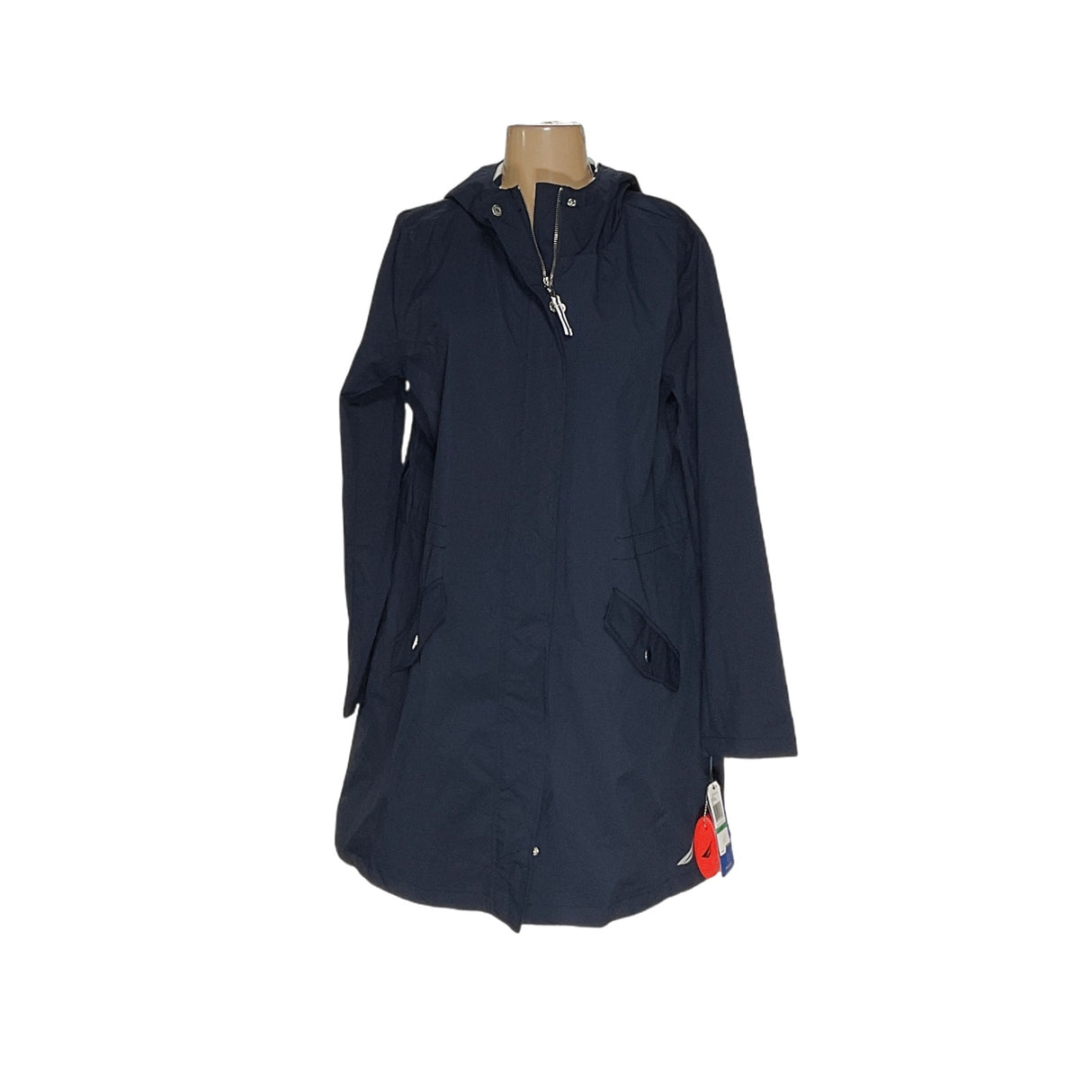 Nautica Blue Women's Rain Coat - Size L