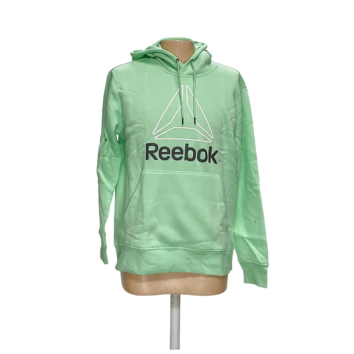 Men's Green Reebok Pullover Hoodie - Size L