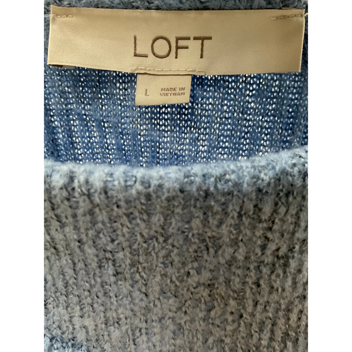 LOFT Blue Pullover Sweater - Women's Size L