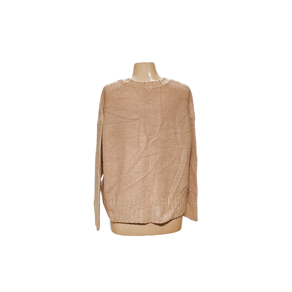 Calvin Klein Beige Knit Pullover Sweater