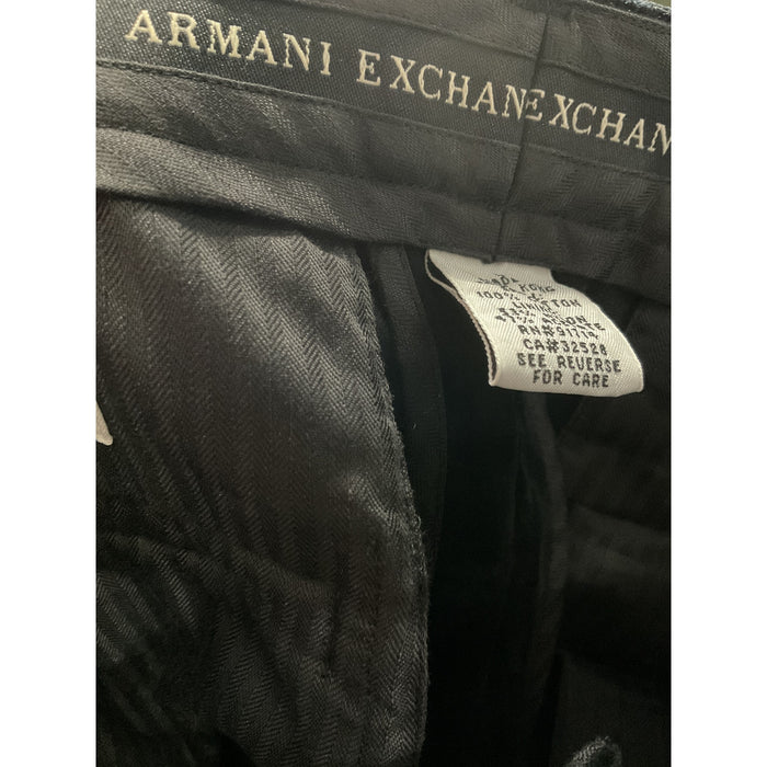 ARMANI EXCHANGE Black Cotton Pants