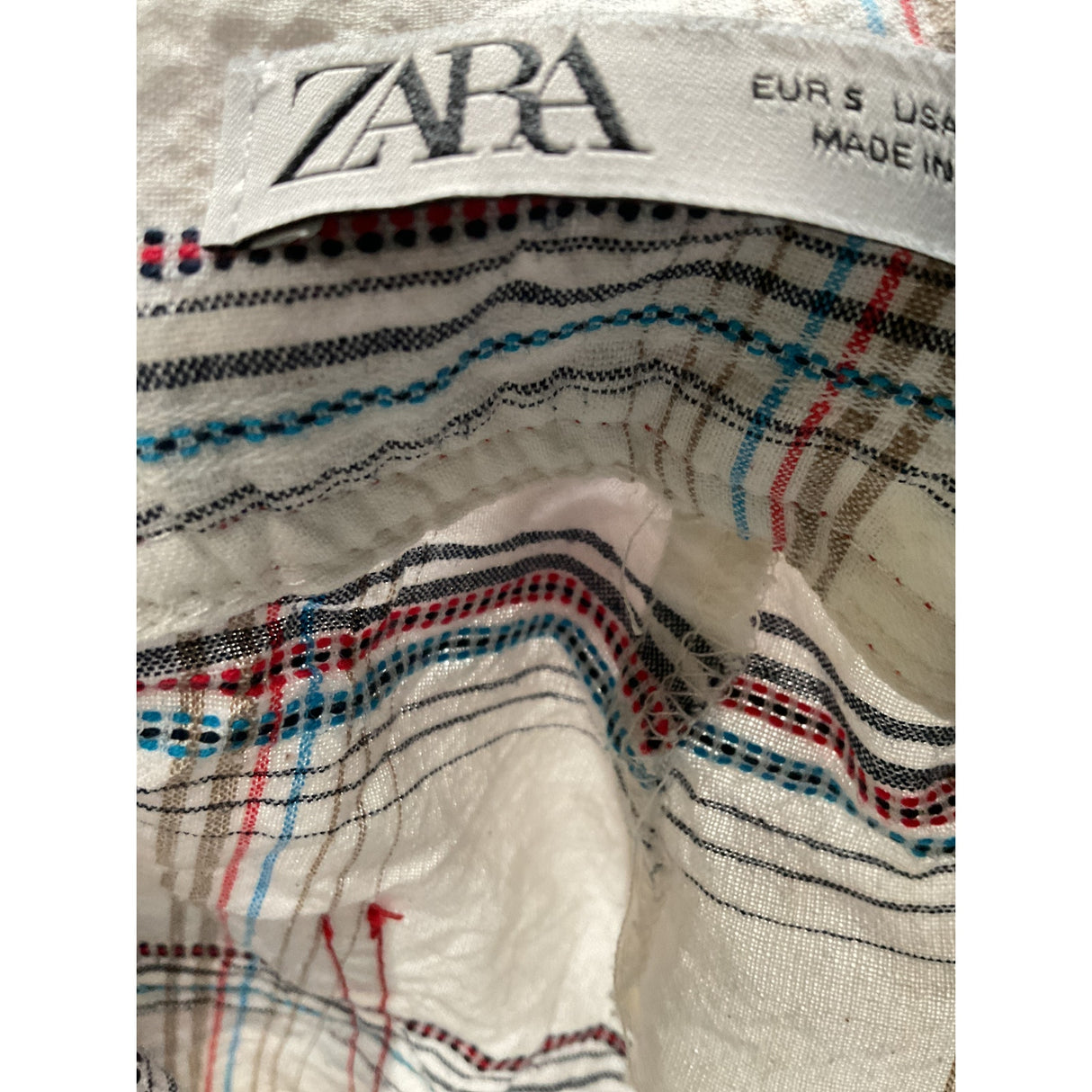 ZARA White Sailor Shorts