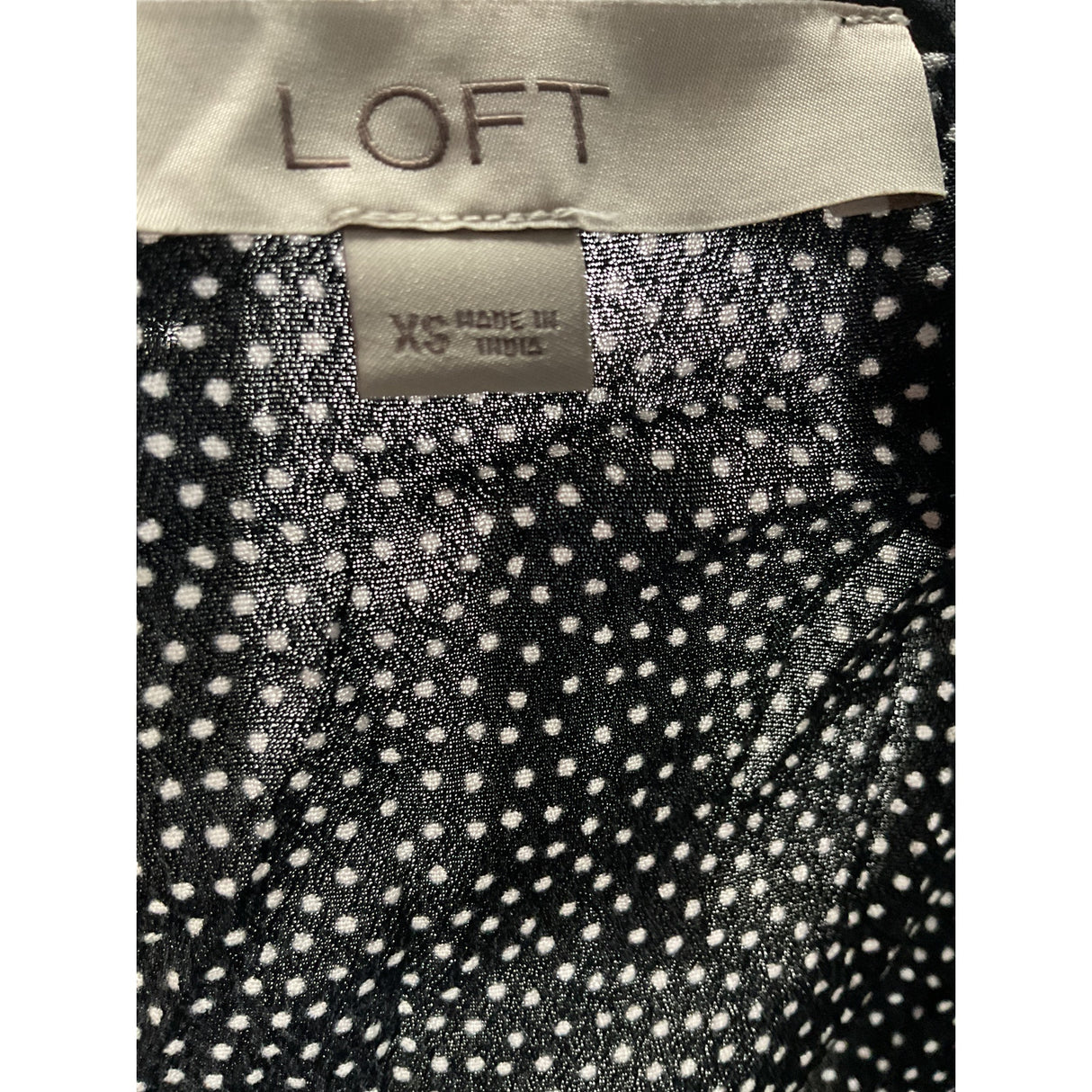 LOFT Black Polka Dot Jumpsuit XS