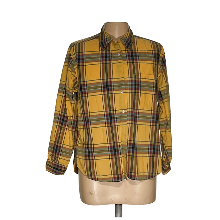 Eddie Bauer Yellow Button-Up Shirt 2XL