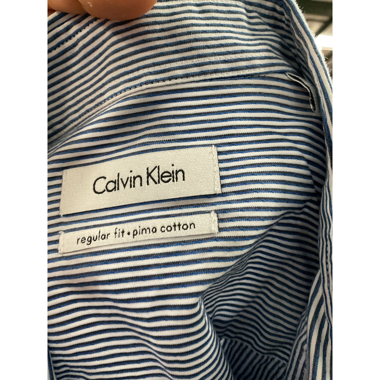 Calvin Klein Men's Blue Dress Shirt