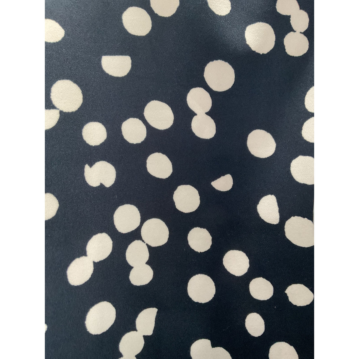 Tahari Blue Polka Dot Pencil Skirt