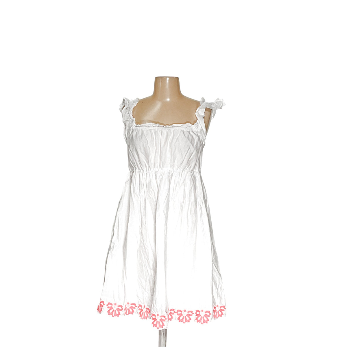 J.Crew White Summer Embroidered Blouson Dress