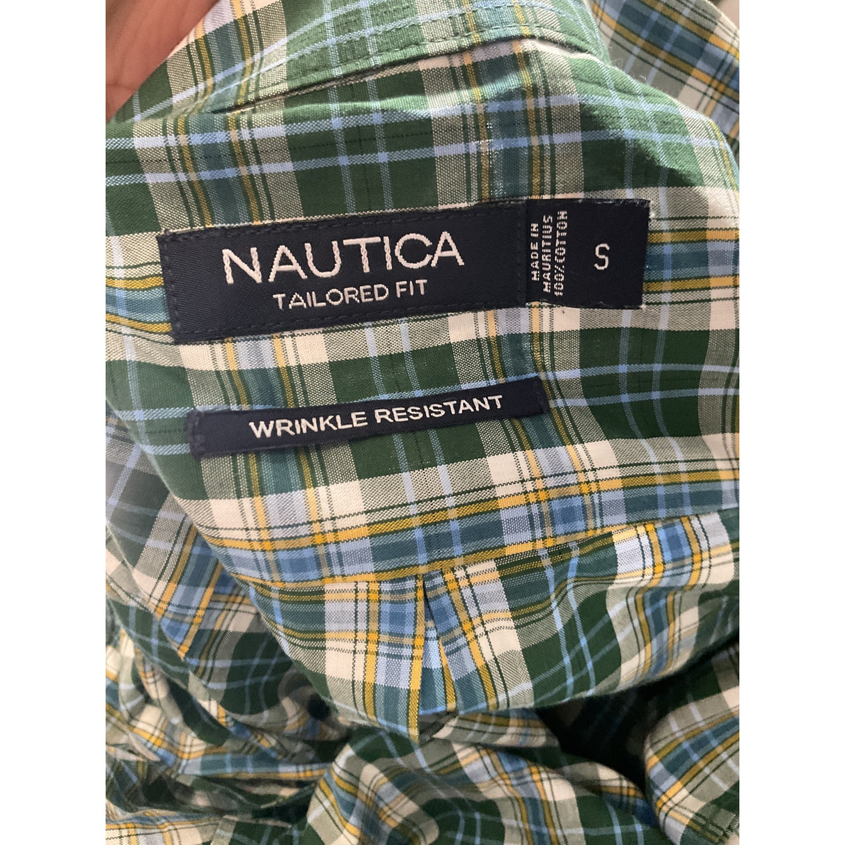 NAUTICA Men's Multicolor Dress Shirt Size S