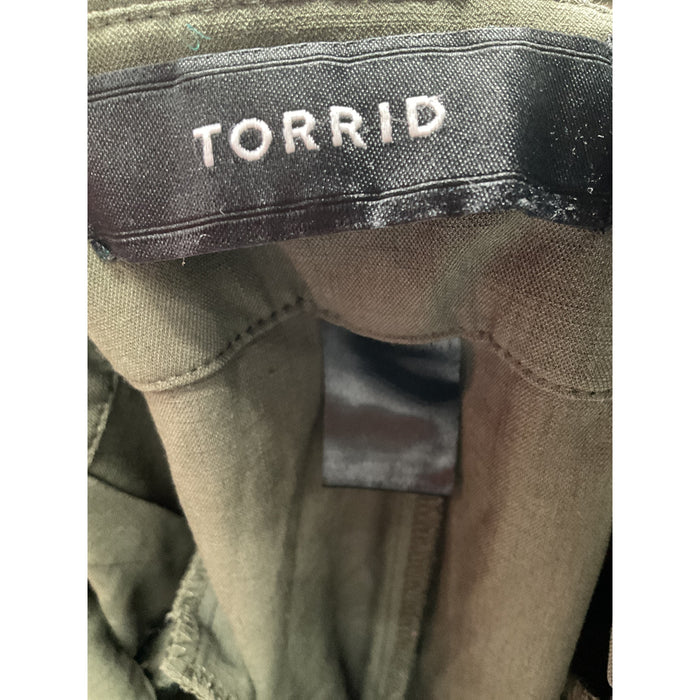 Torrid Green Ankle Pants Size 12