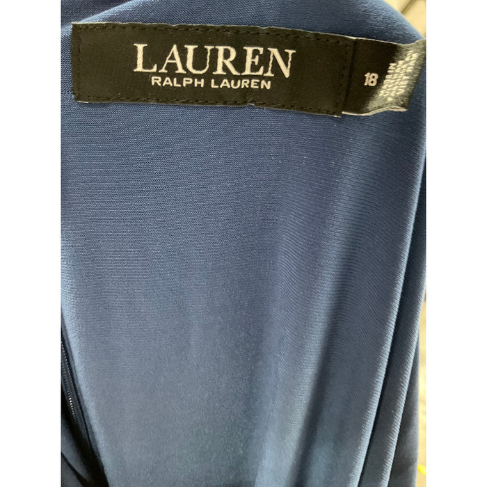 LRL Blue Shift Dress, Size 18