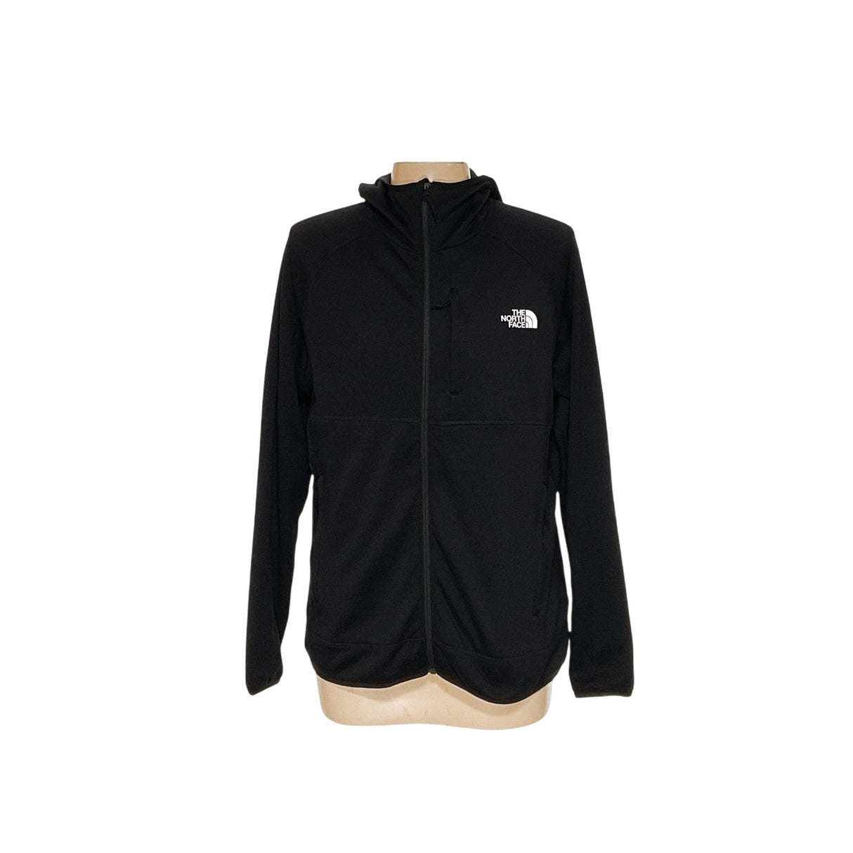 Men's North Face Black Full Zip Hoodie - Size L