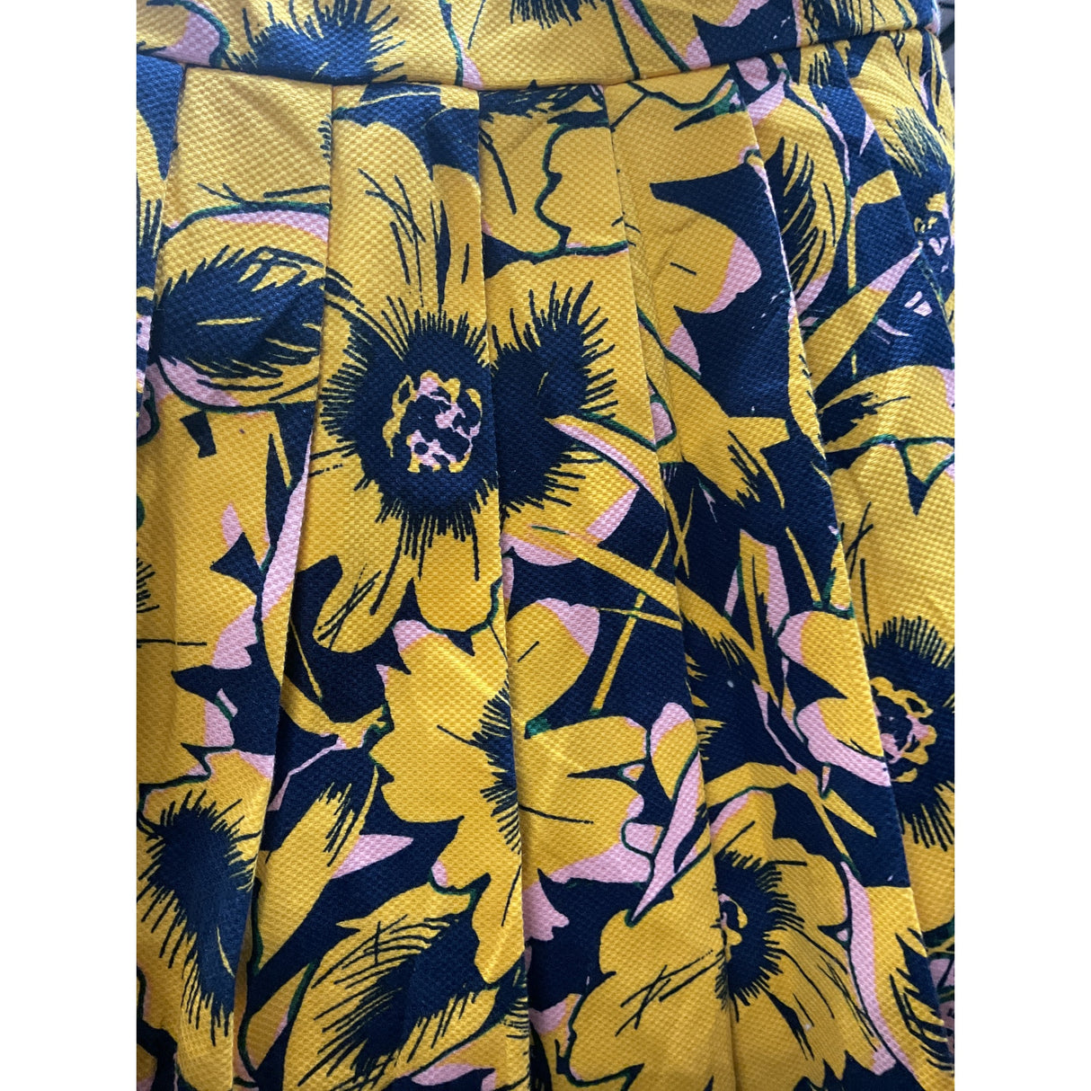 J. Crew Yellow Floral Wrap Dress