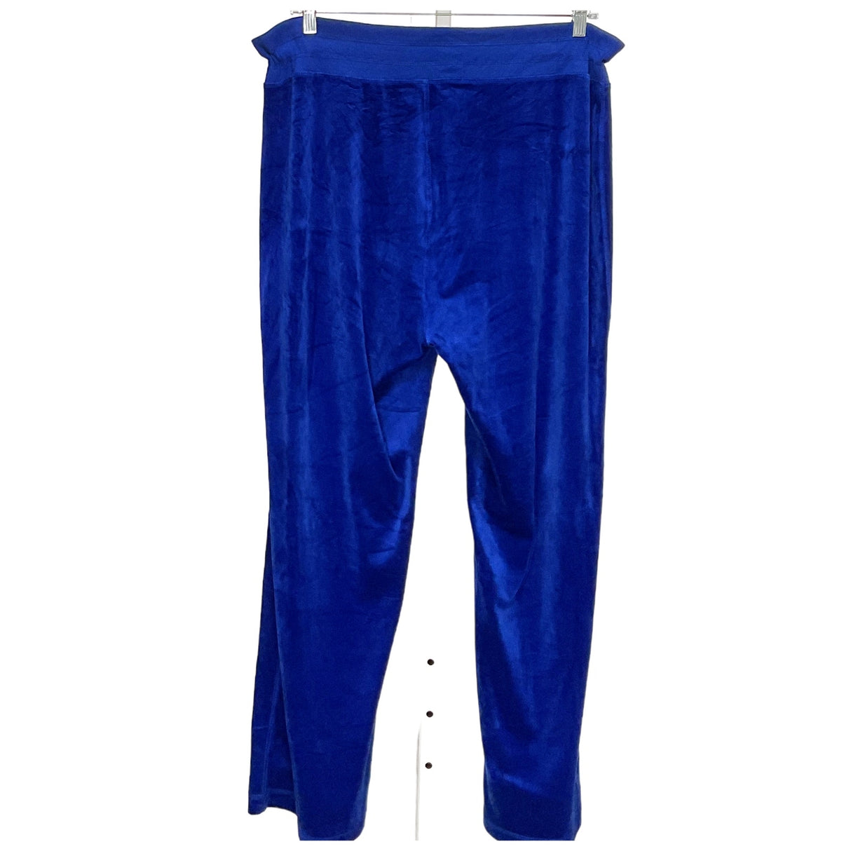 Calvin Klein Blue Plus Size Velvet Sweatpants