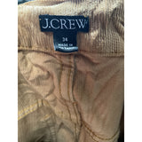 J. Crew Brown Straight Corduroy Pants Size 34