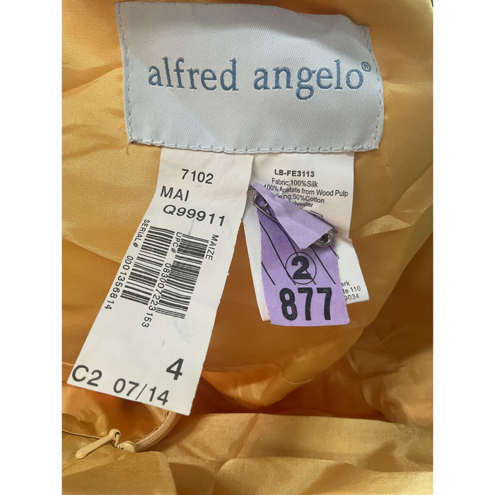 Yellow Alfred Angelo Sundress - Size 4