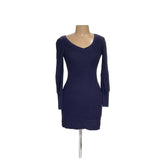 White House Black Market Blue Sweater Dress - XS