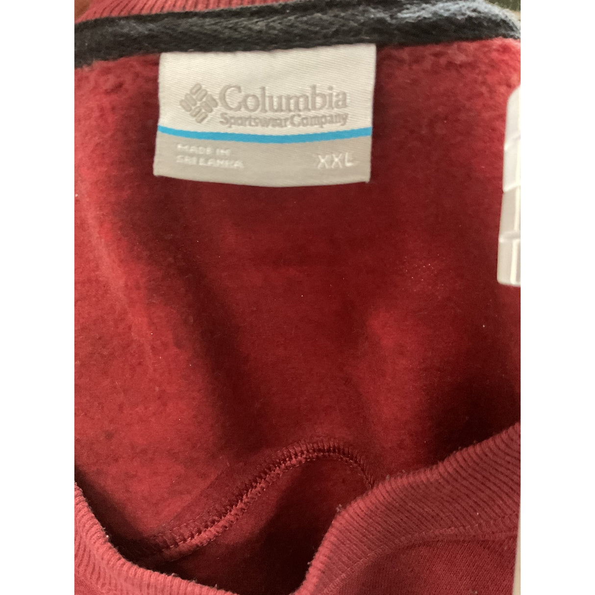 Columbia Men's Red Cotton Pullover in XXL