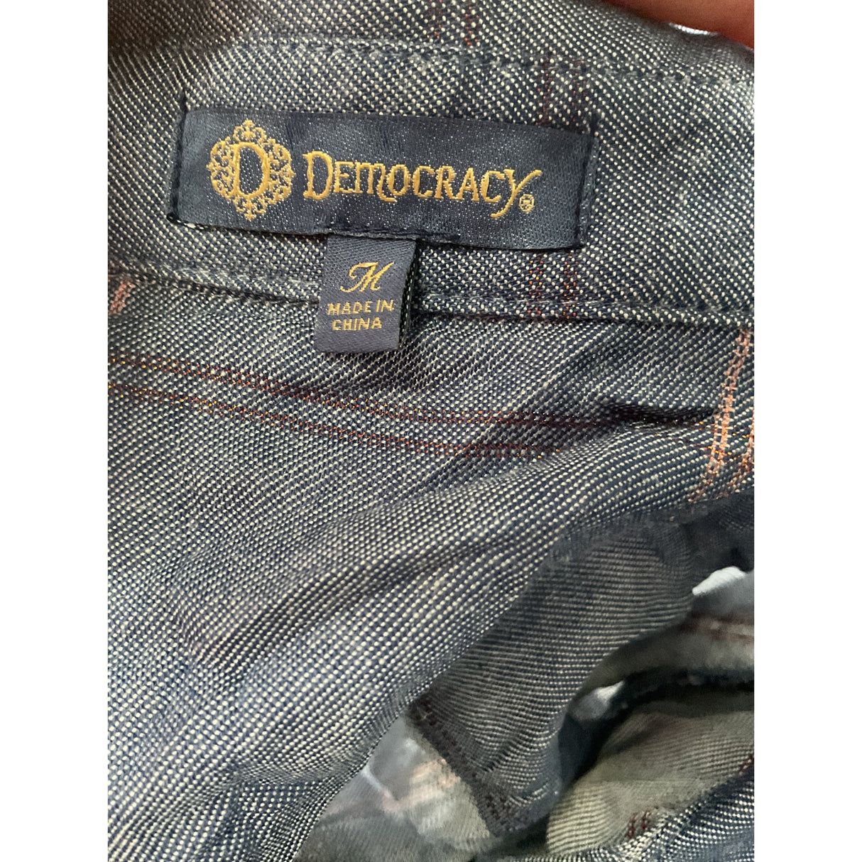 Democracy Blue Button-Up Top - Size M