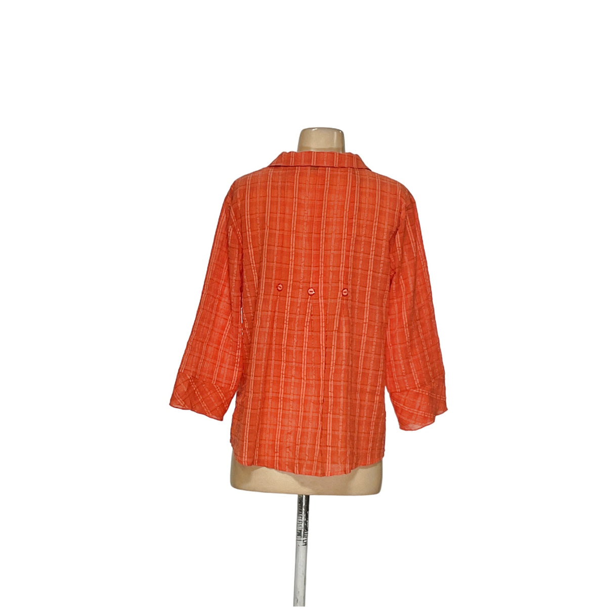 Habitat Women's Orange Button-Up Top