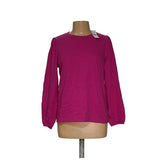 LOFT Pink Cotton Blouse, Size L