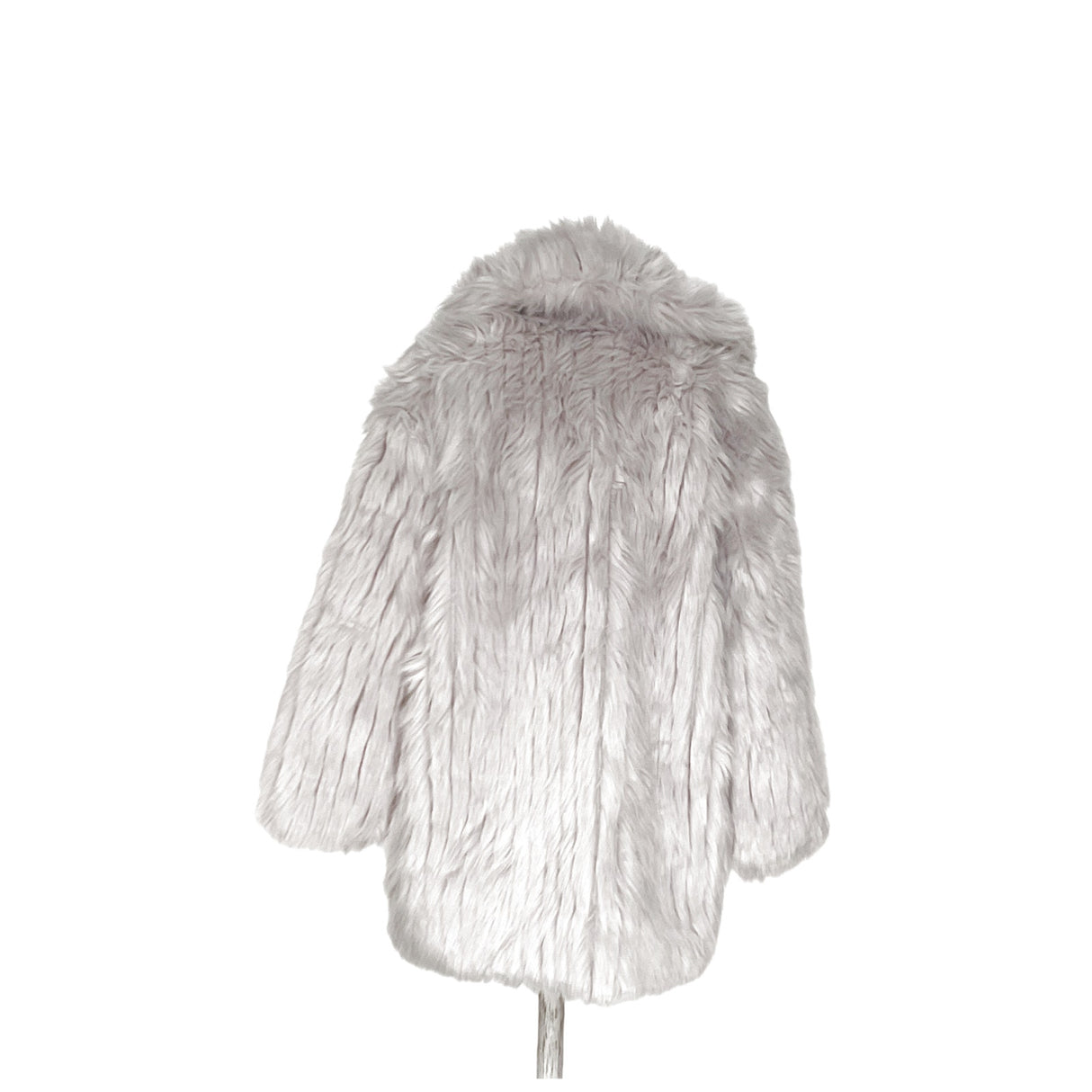 Express Gray Faux Fur Jacket - Women's M