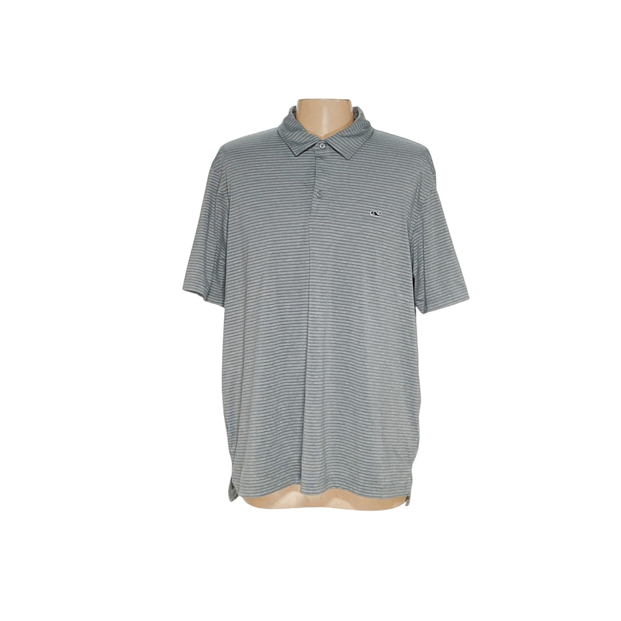 Vineyard Vines Men's XL Gray Striped Polo