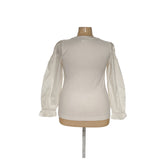 LOFT Cream Plus Size Blouse, XL