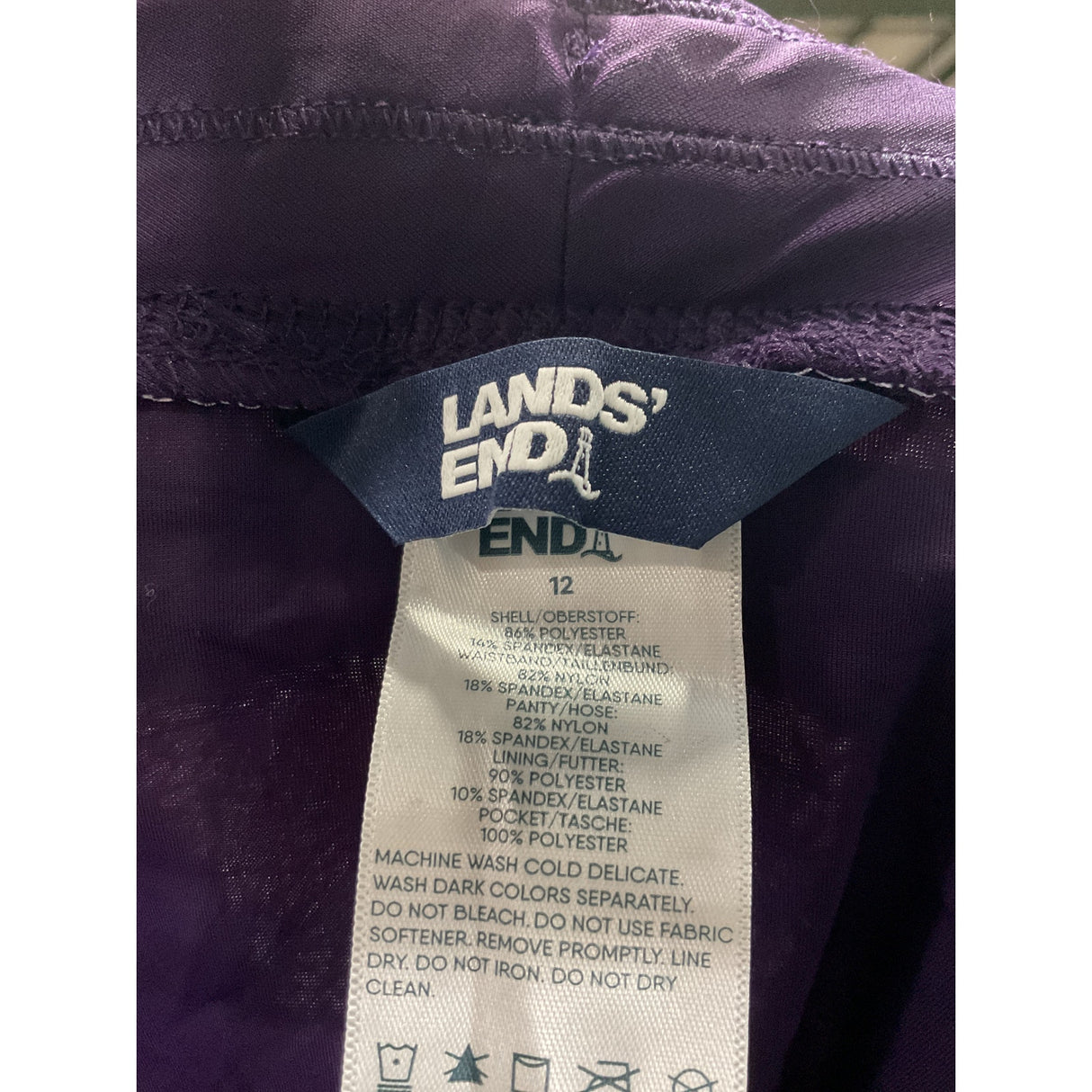 Lands' End Women's Purple Activewear Shorts