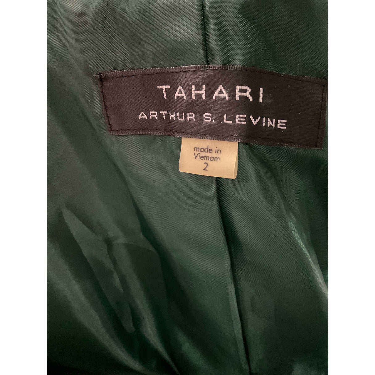 Tahari Green Velour Cardigan - Size 2