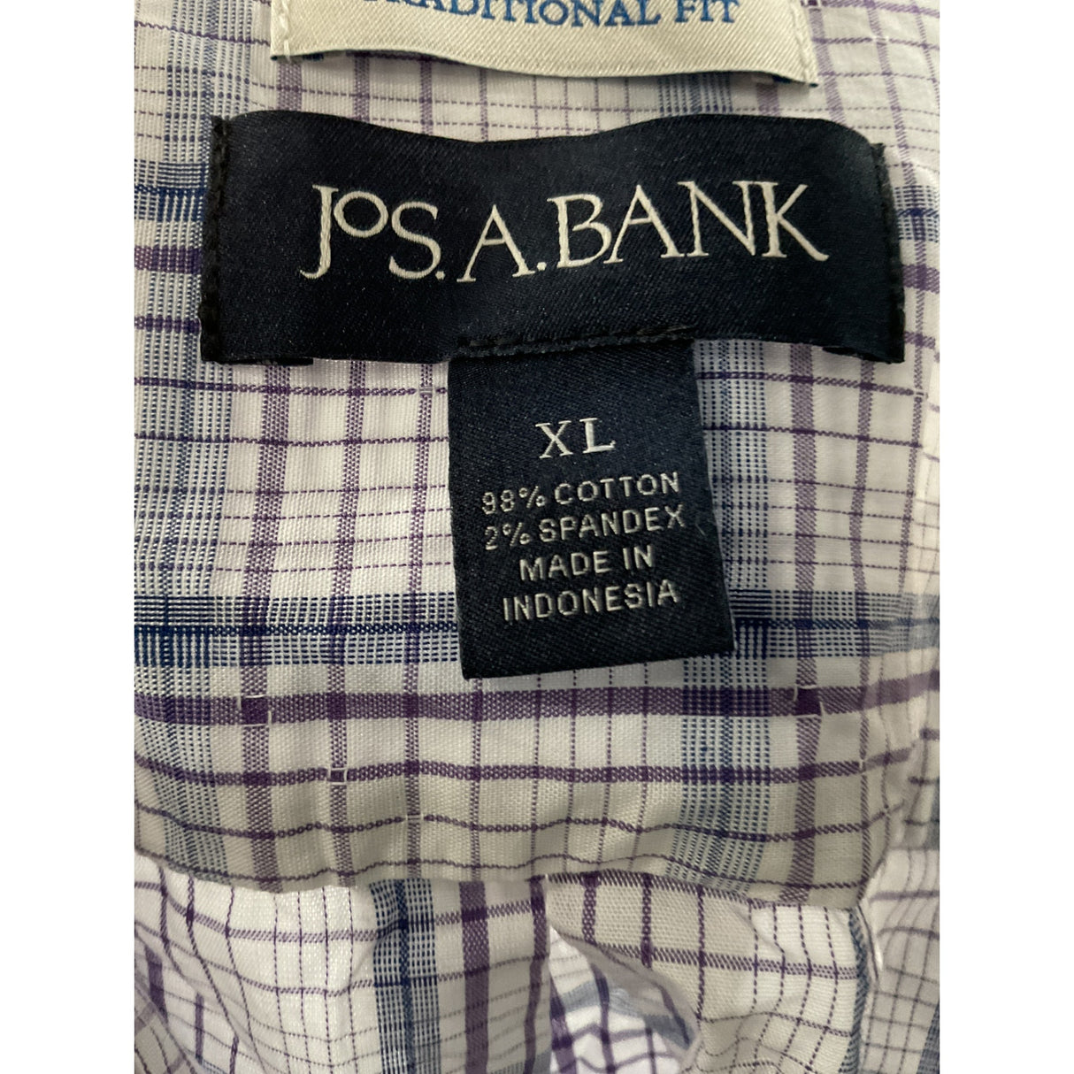 Men's Jos. A. Bank Plaid Short Sleeve Shirt