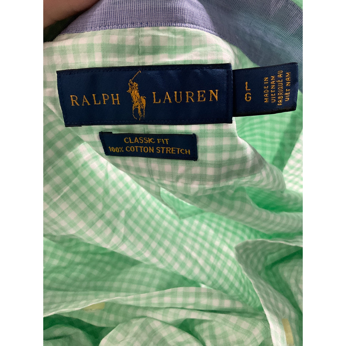 Ralph Lauren Men's Green Dress Shirt