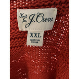 J. Crew XXL Orange Cotton Pullover Sweater